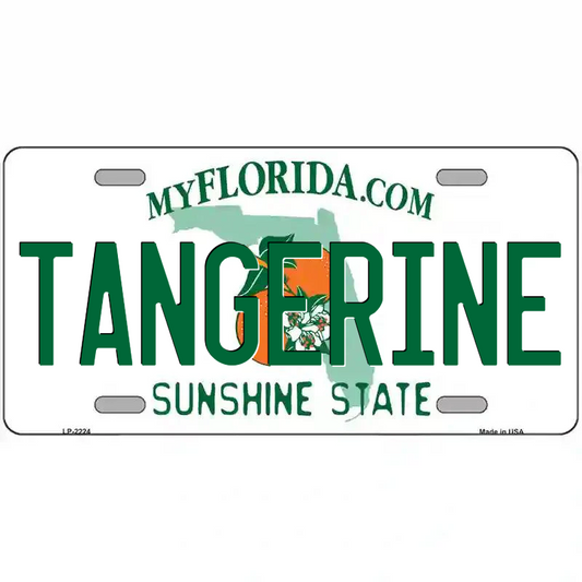 Tangerine Florida Metal Sign