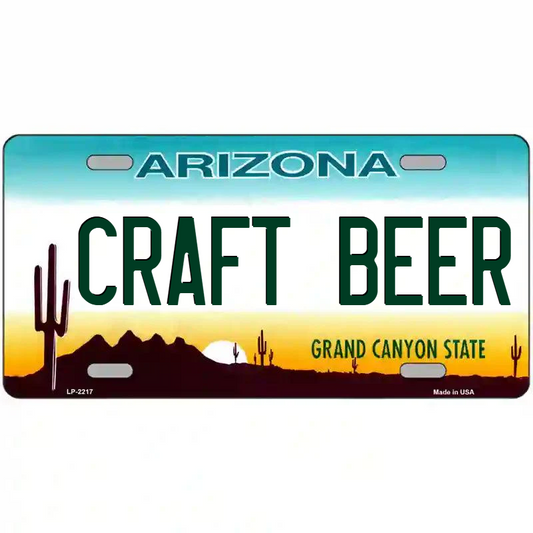 Craft Beer Arizona Metal Sign