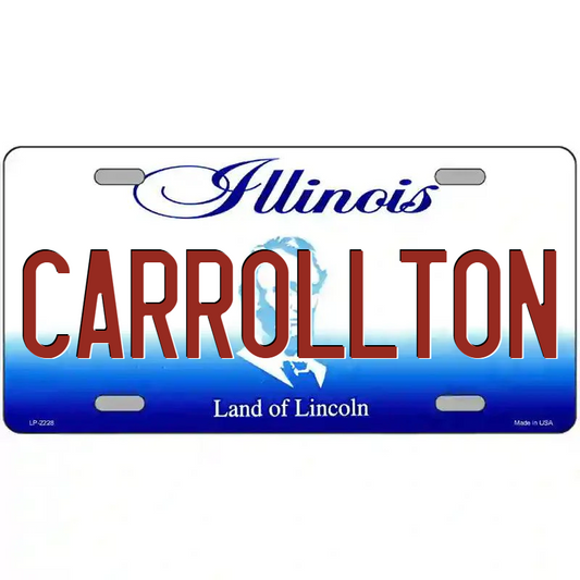 Carrollton Illinois Metal Sign