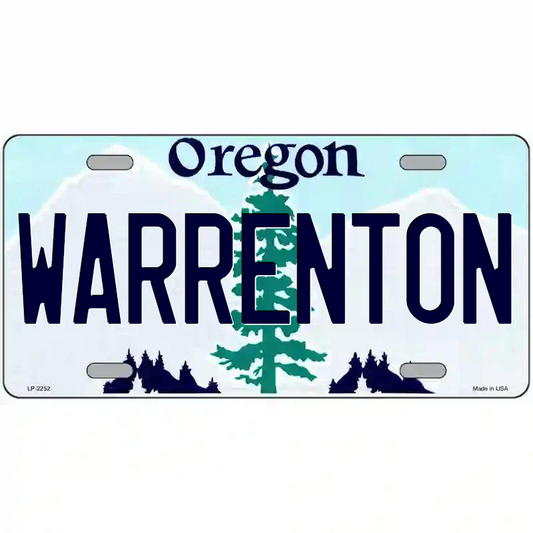 Warrenton Oregon Metal Sign