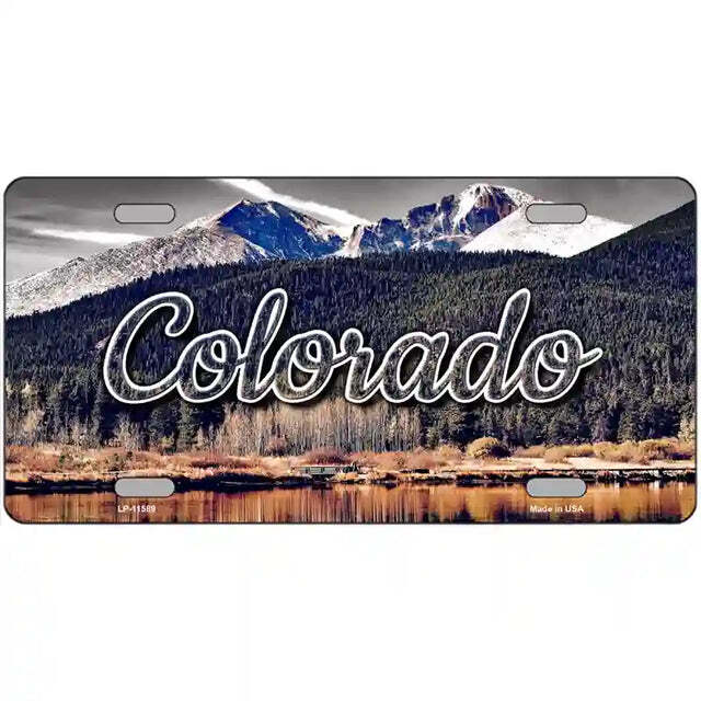 Colorado Mountain and Forest Metal Sign