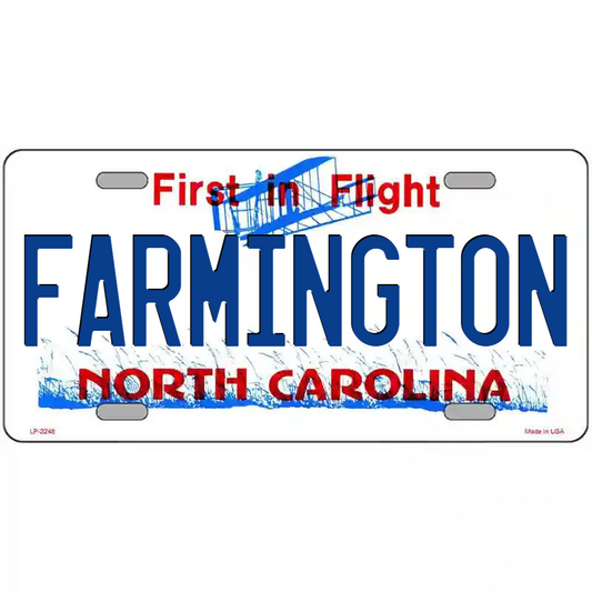 Farmington North Carolina Metal Sign