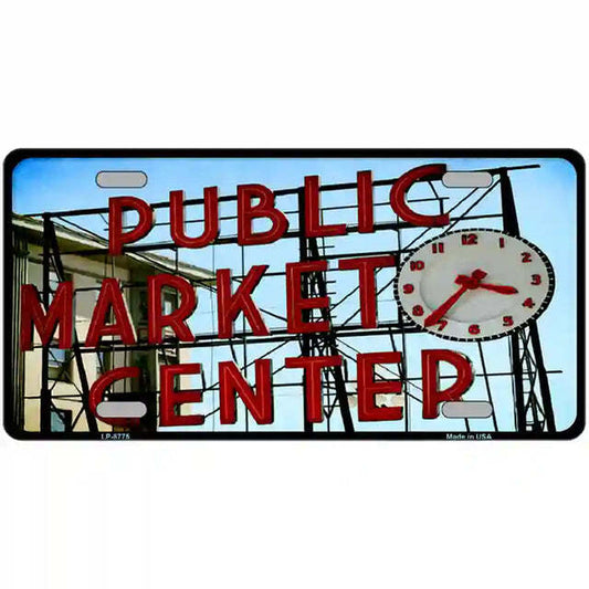 Pike Place Public Market Center Metal Sign
