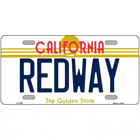 Redway California Metal Sign