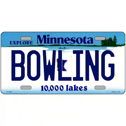 Bowling Minnesota Metal Sign