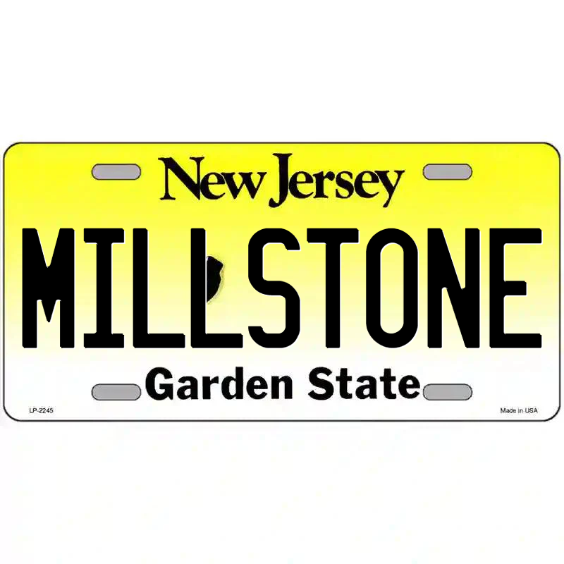 Millstone New Jersey Metal Sign