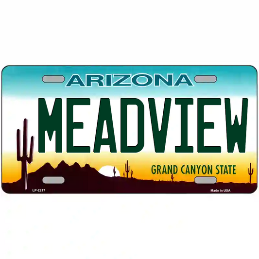 Meadview Arizona Metal Sign