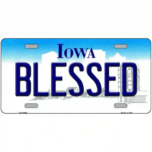 Blessing Iowa Metal Sign