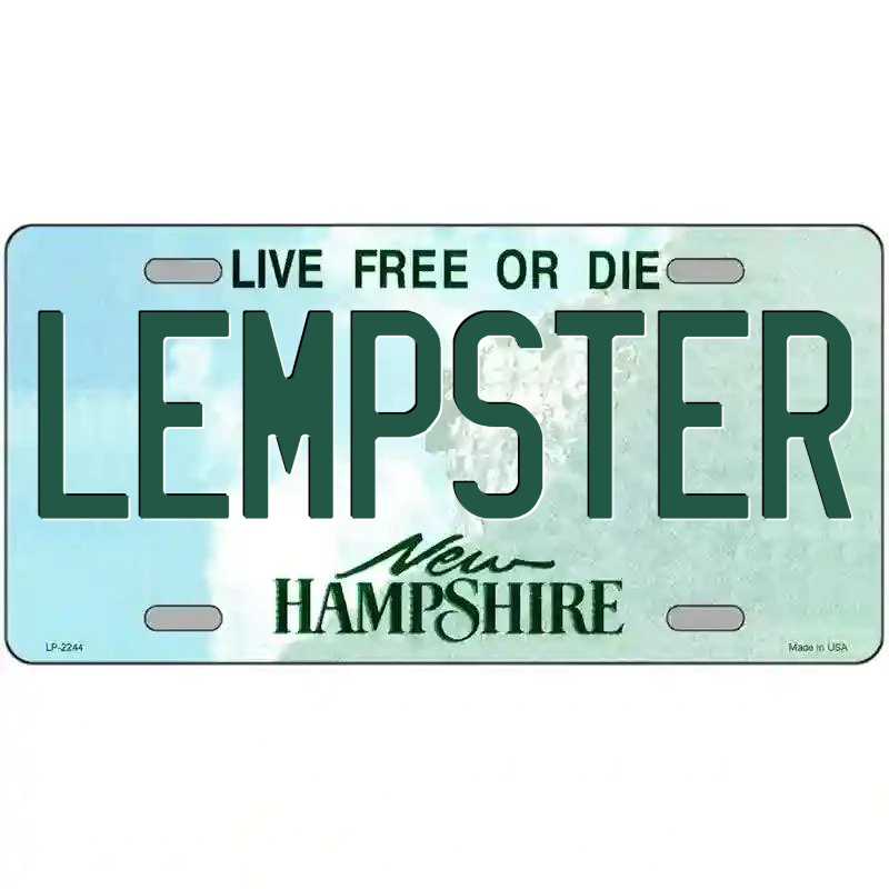 Lempster New Hampshire Metal Sign