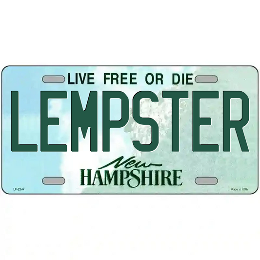 Lempster New Hampshire Metal Sign