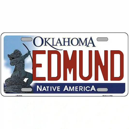 Edmund Oklahoma Metal Sign