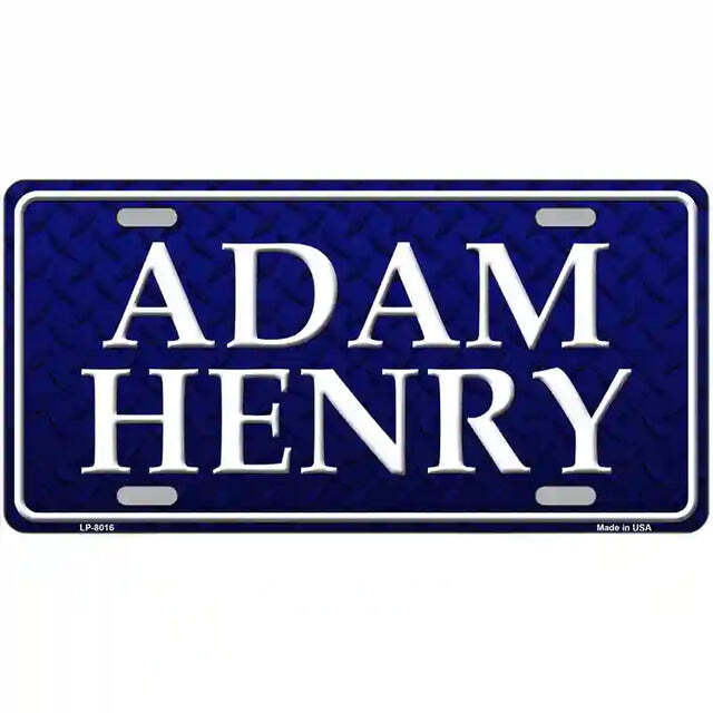 Adam Henry Metal Sign