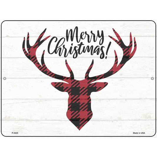Merry Christmas Reindeer Parking Sign 9 X 12