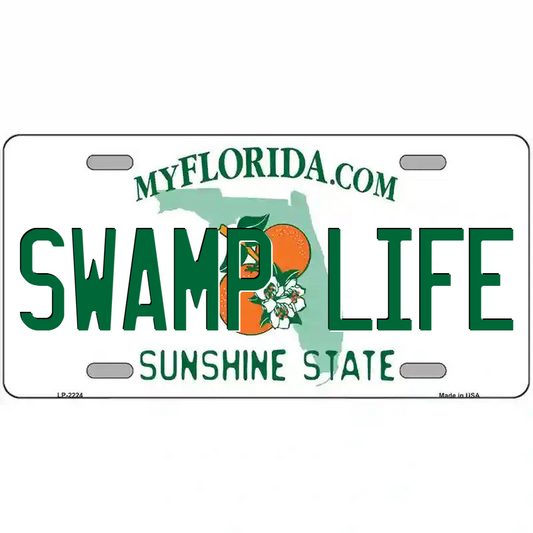 Swamp Life Florida Metal Sign