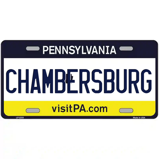 Chambersburg Pennsylvania Metal Sign