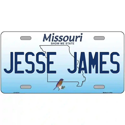 Jesse James Missouri Metal Sign