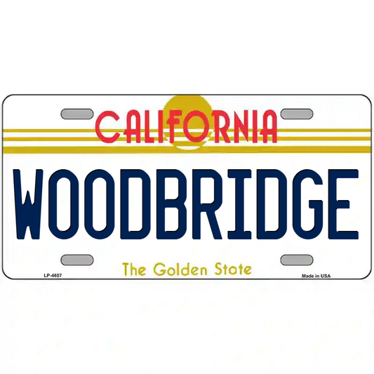 Woodbridge California Metal Sign