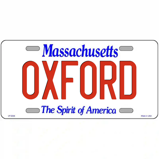 Oxford Massachusetts Metal Sign