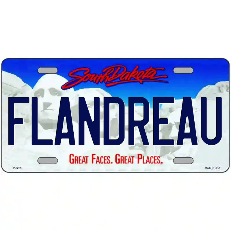 Flandreau South Dakota Metal Sign