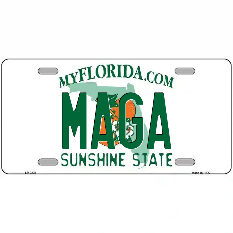 MAGA Florida Metal Sign