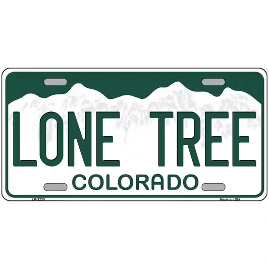 Lone Tree Colorado Metal Sign