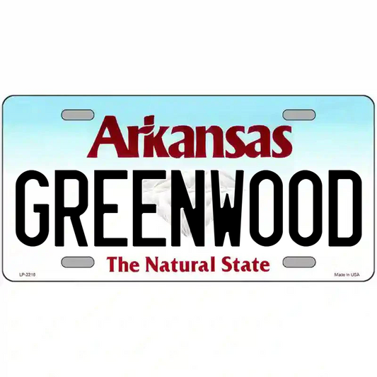 Greenwood Arkansas Metal Sign