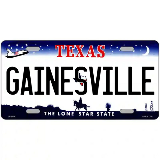 Gainesville Texas Metal Sign
