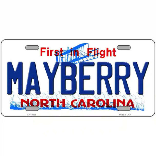 Mayberry North Carolina Metal Sign