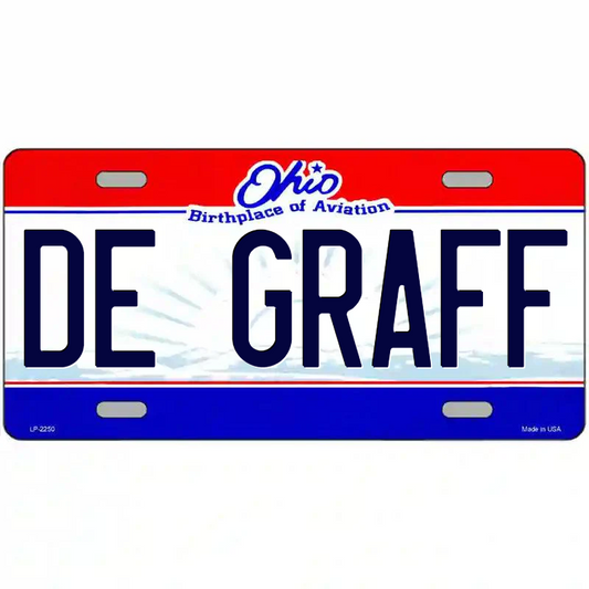 De Graff Ohio Metal Sign