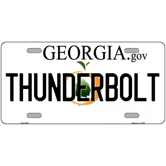Thunderbolt Georgia Metal Sign