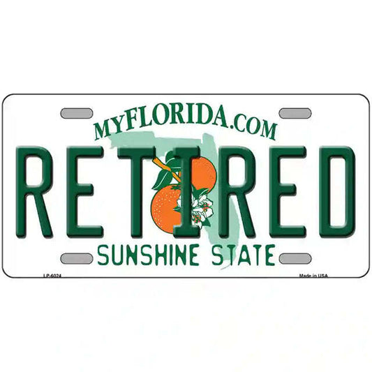 Retired Florida Metal Sign
