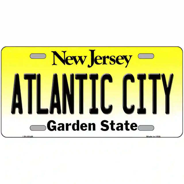 Atlantic City New Jersey Metal Sign
