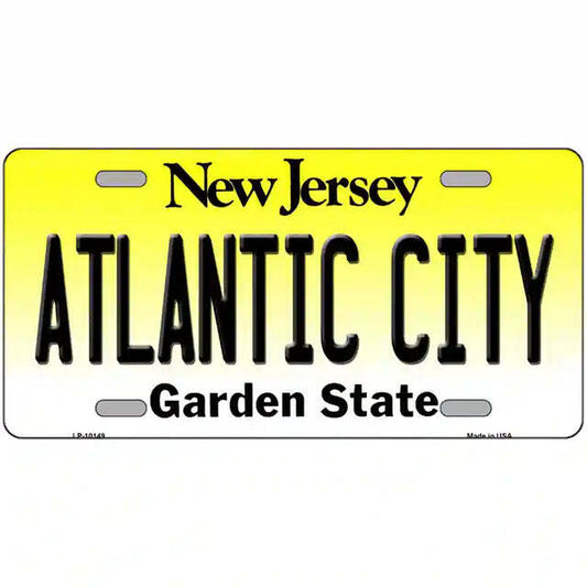Atlantic City New Jersey Metal Sign