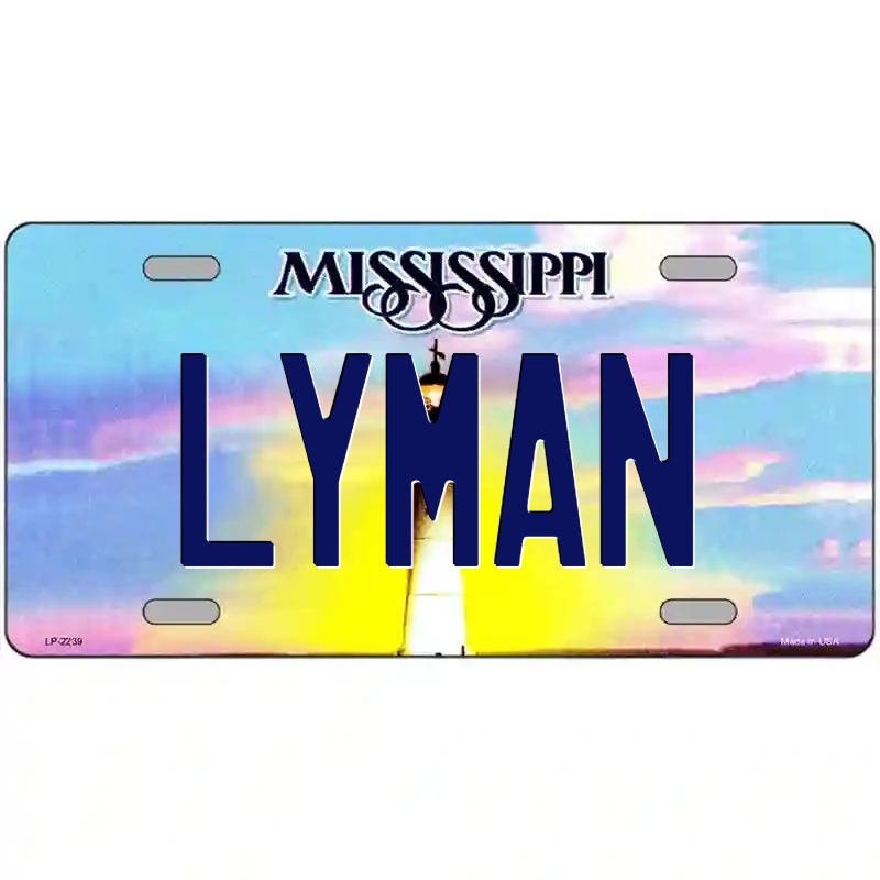 Lyman Mississippi Metal Sign
