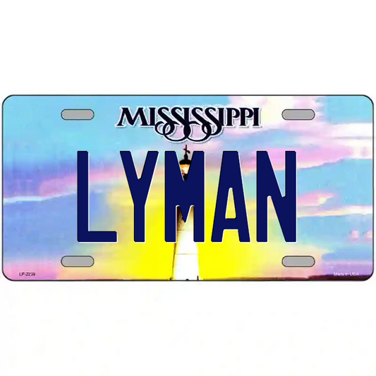 Lyman Mississippi Metal Sign