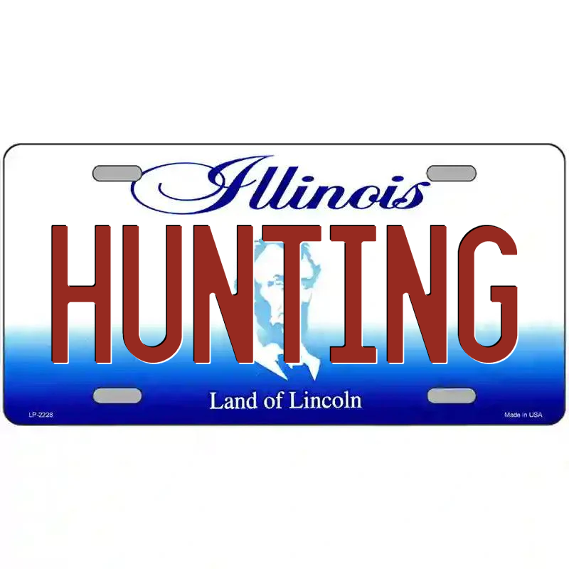 Hunting Illinois Metal Sign