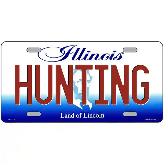 Hunting Illinois Metal Sign