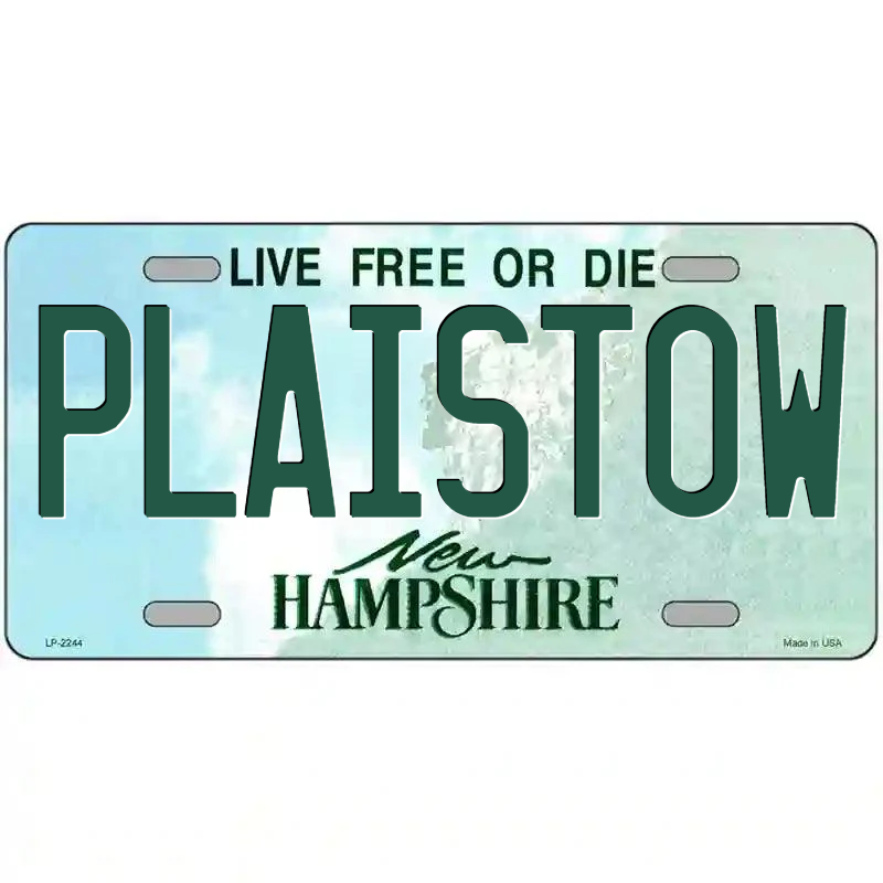 Plaistow New Hampshire Metal Sign