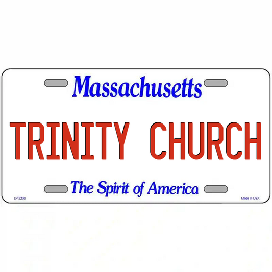 Trinity Church Massachusetts Metal Sign