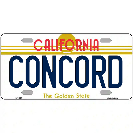 Concord California Metal Sign