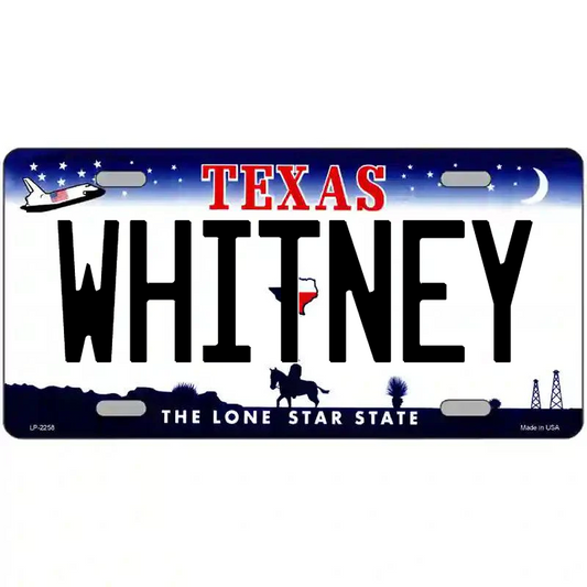 Whitney Texas Metal Sign