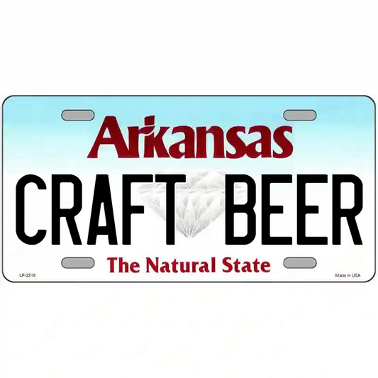 Craft Beer Arkansas Metal Sign