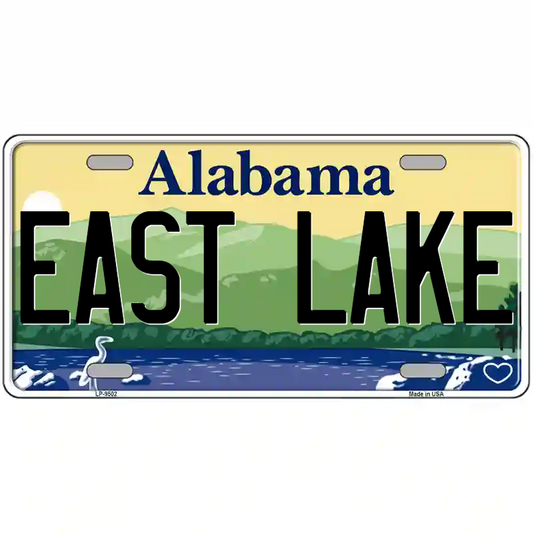 East Lake Alabama Metal Sign