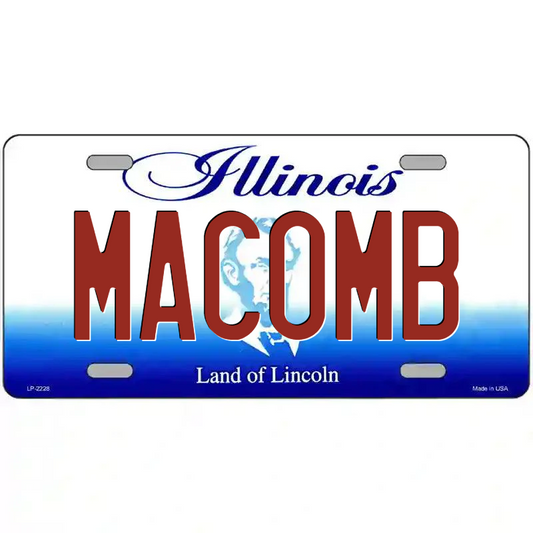 Macomb Illinois Metal Sign