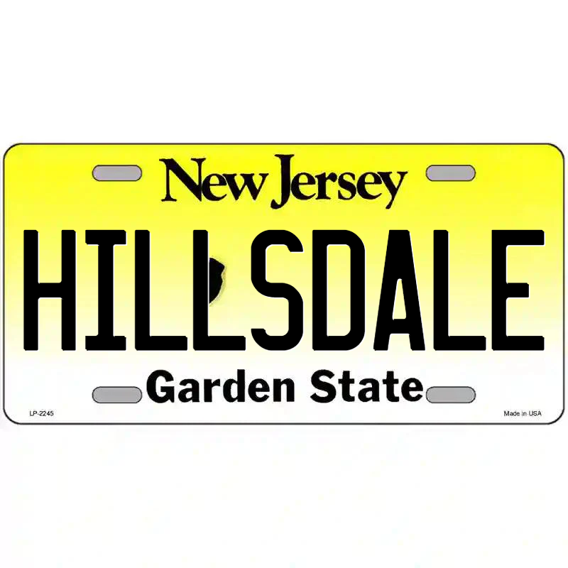 Hillsdale New Jersey Metal Sign