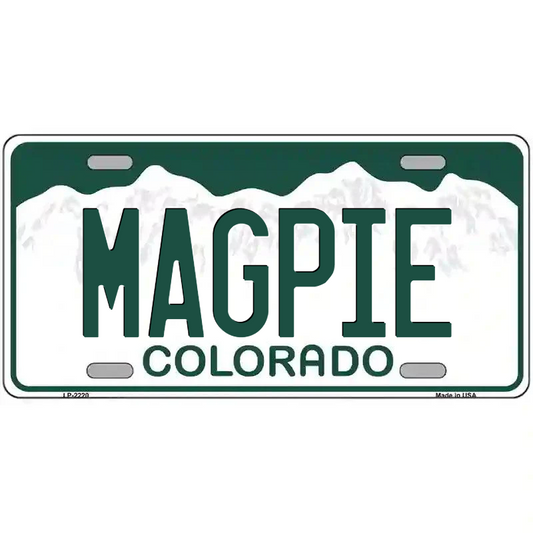 Magpie Colorado Metal Sign