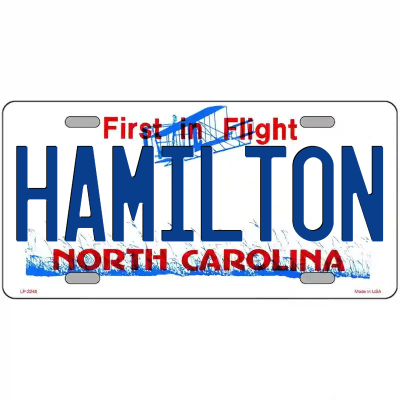 Hamilton North Carolina Metal Sign
