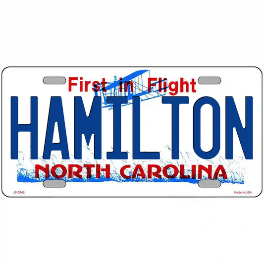 Hamilton North Carolina Metal Sign