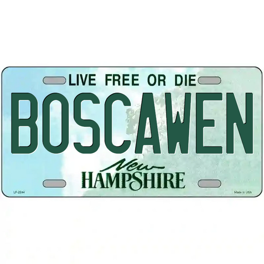 Boscawen New Hampshire Metal Sign