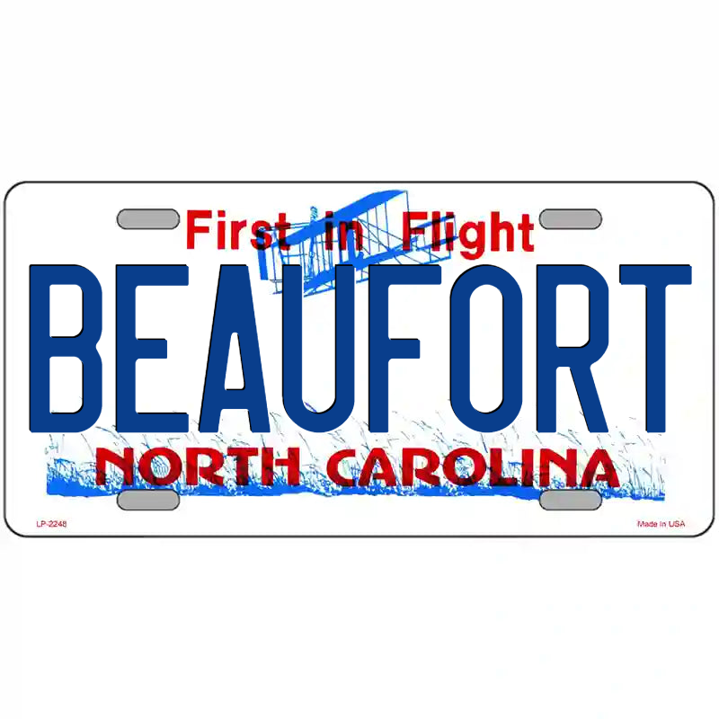 Beaufort North Carolina Metal Sign